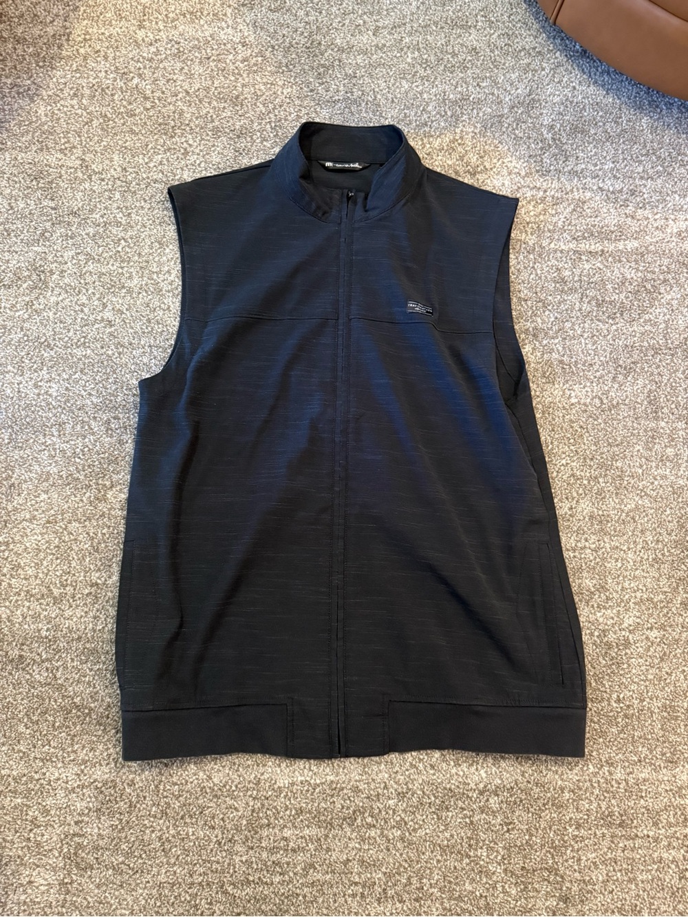 Men's TravisMathew Full-Zip Heathered Golf / Performance Vest – Size XL